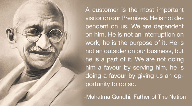 Oracle International Mahatma Gandhi Quote